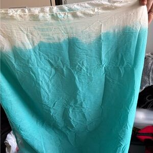 Turquoise and White Ombre Dupatta